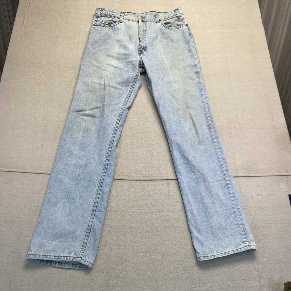 Vintage Levis 505 Jeans Mens 36 x 34 Denim Regular Fit Straight Leg Y2k - Picture 2 of 12